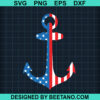 4Th Of July Anchor Svg