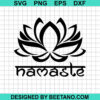 Namaste Lotus Flower Svg