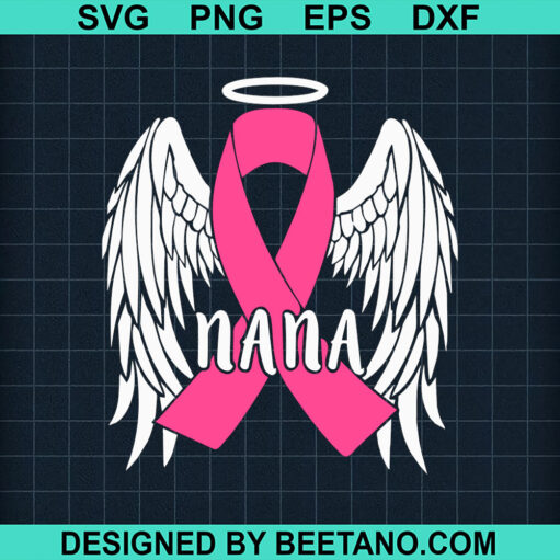 Nana Breast Cancer Ribbon Svg