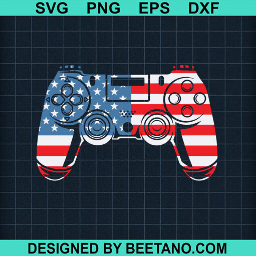 4Th Of July Game Controller Svg
