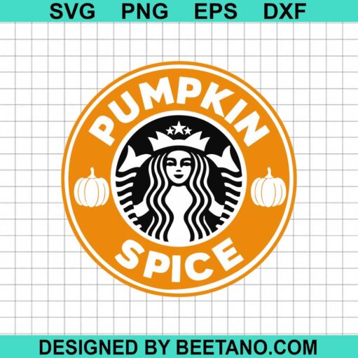 Pumpkin Spice Coffee Logo Svg