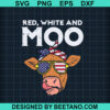 Red White And Moo Svg