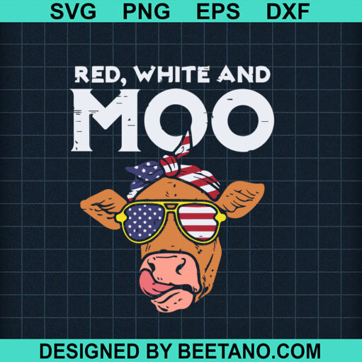 Red White And Moo Svg