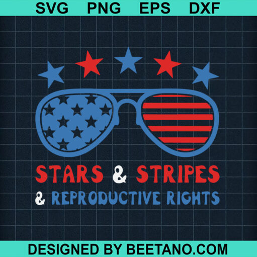 Star Stripes And Reproductive Rights Sunglasses Svg