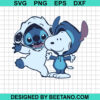 Snoopy And Stitch Friends Svg