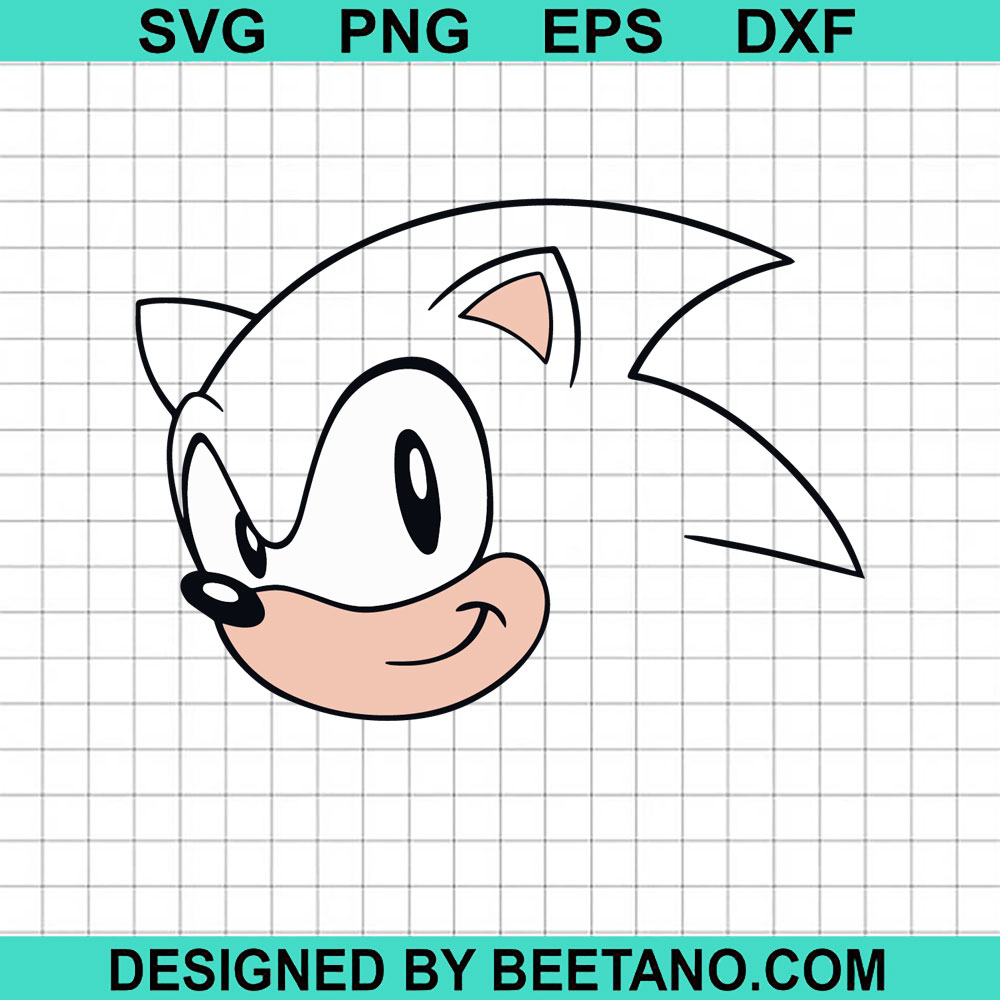 Sonic Face Svg, The Hedgehog Svg, Cute Sonic Svg | art-kk.com