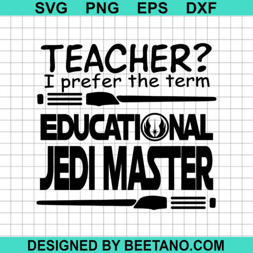 Teacher Educational Jedi Master SVG