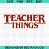 Teacher Stranger Things Svg