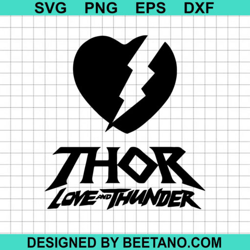 Thor Love And Thunder Heart Svg