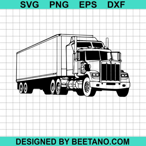 Semi Truck SVG
