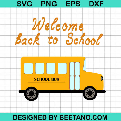 Back to school bus SVG