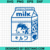 Demon Slayer Milk Carton Water Bottle Svg