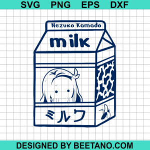 Demon Slayer Milk Bottle Svg