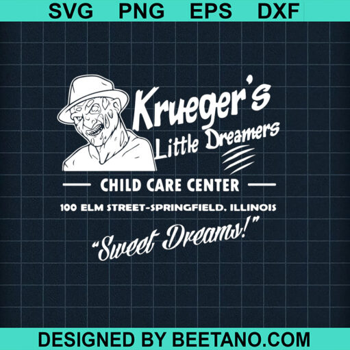 Freddy Krueger Child Care Center Svg