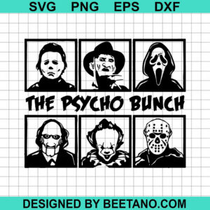 The psycho bunch Horror movie SVG