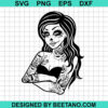 Sugar Skull Woman Svg
