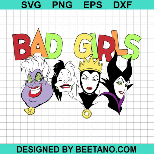 Bad girls witch disney SVG
