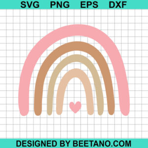 Boho rainbow SVG