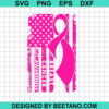 American Flag Breast Cancer Svg