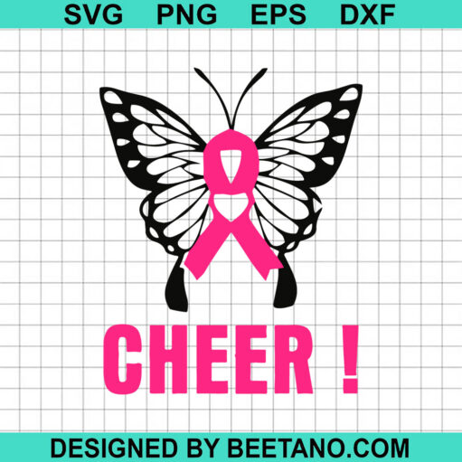 Breast Cancer Butterfly SVG