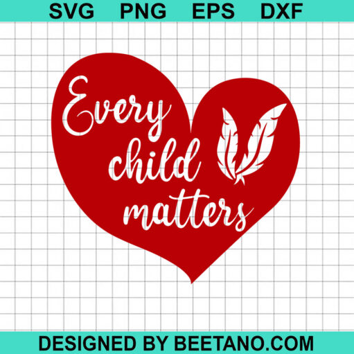 Every Child Matters Heart Svg