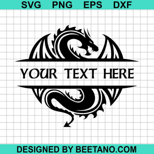 Dungeon and dragon custom name SVG