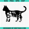 Floral Cat Svg