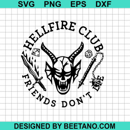 Hellfire club Friends dont lie SVG