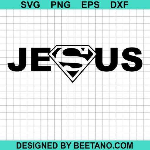 Jesus Superman Logo SVG