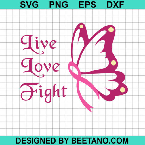 Live Love Fight SVG