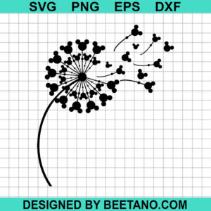 Mickey Dandelion SVG