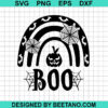 Halloween Rainbow Boo SVG