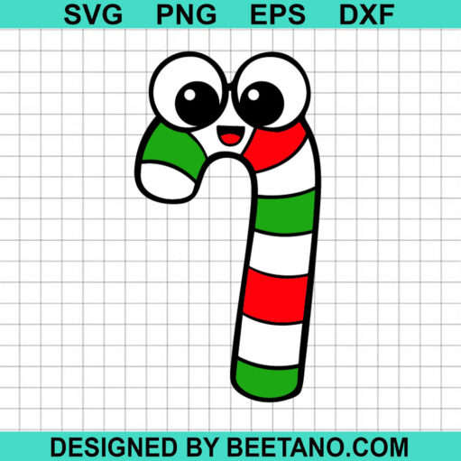 Candy Cane Christmas Svg