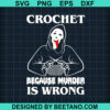 Ghostface Halloween Crochet Svg