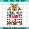 North Pole Reindeer Flight Instructor SVG