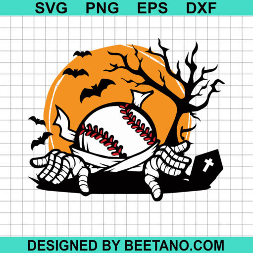 Halloween Softball Svg