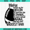 Football Biggest Fan Svg