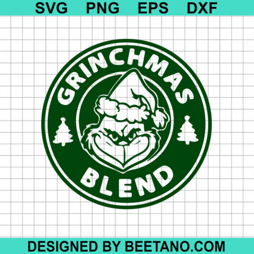 Grinchmas Blend SVG, Grinch Coffee Logo SVG, Grinch SVG, Starbucks Logo SVG