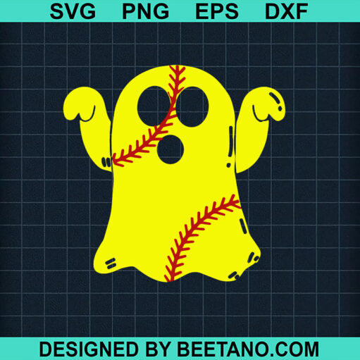 Baseball Ghost Boo SVG, Baseball Halloween SVG, Ghost SVG