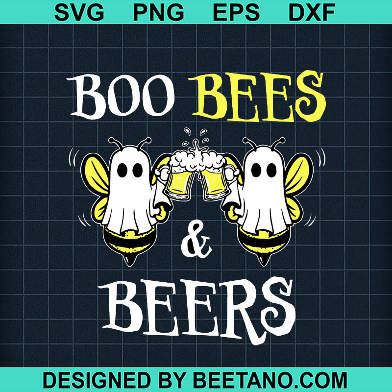 Boo Bees And Beers SVG, Halloween Boo Bees SVG, Halloween Beer SVG