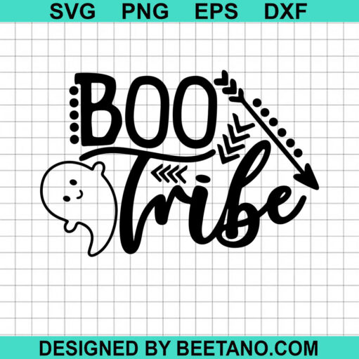 Boo tribe halloween SVG, Boo cute halloween SVG, Boo ghost SVG file