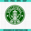 Volleyball Mom Coffee Logo SVG