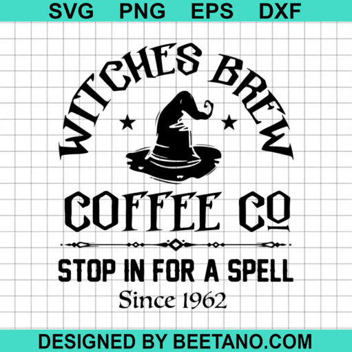 Witches Brew Coffee Co SVG, Halloween Brewing Co SVG, Witches Brew SVG