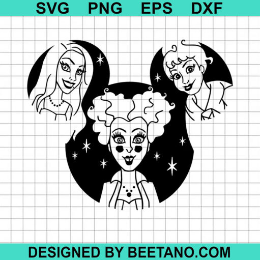 Hocus Pocus Mickey Ears Svg