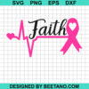 Faith Heartbeat Breast Cancer Svg