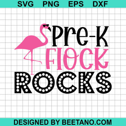 Pre K Flock Rocks SVG