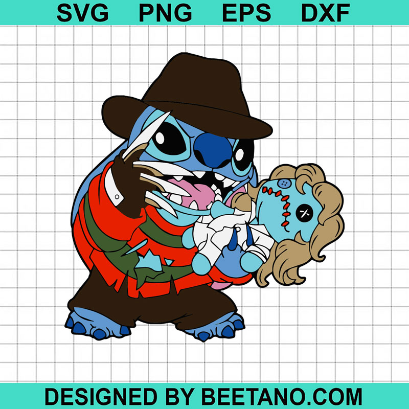 Stitch Costume Freddy Krueger SVG, Stitch Freddy Krueger SVG, Halloween ...