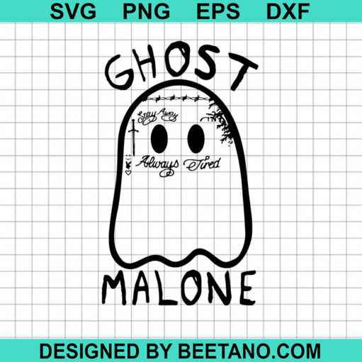 Ghost Malone Cute Svg