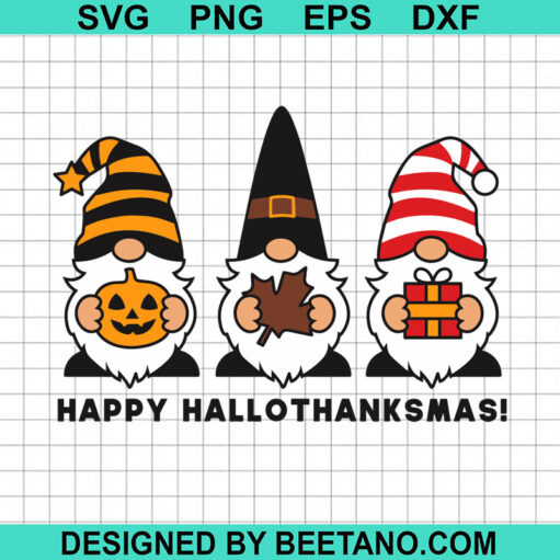 Gnomes Happy Halloween SVG