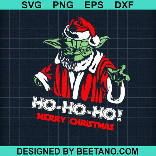 Santa Yoda Ho Ho Ho SVG